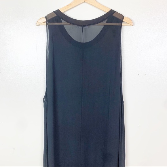 LACAUSA Sheer Maxi Length Ombre Dip Dye Dress Swimsuit Gauzy Coverup US S - Picture 6 of 13